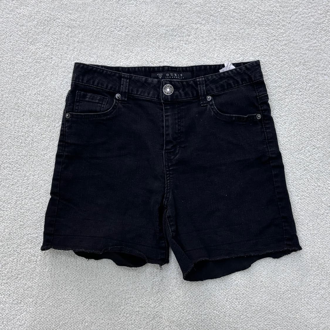 27 게스 여성 흑청 데님 반바지 0313E 상품이미지1