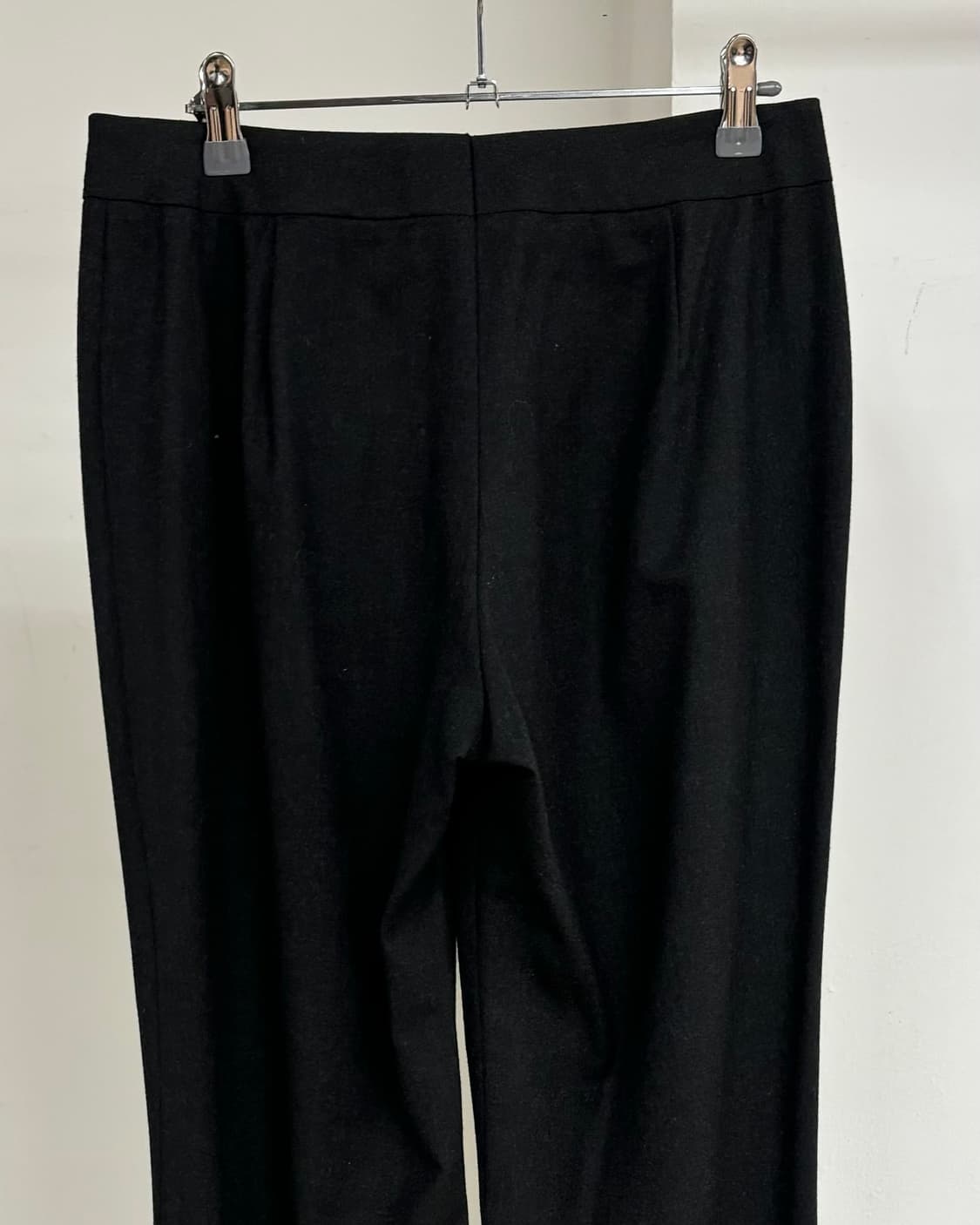 에스카다 블랙 와이드 레그 팬츠 상품이미지4