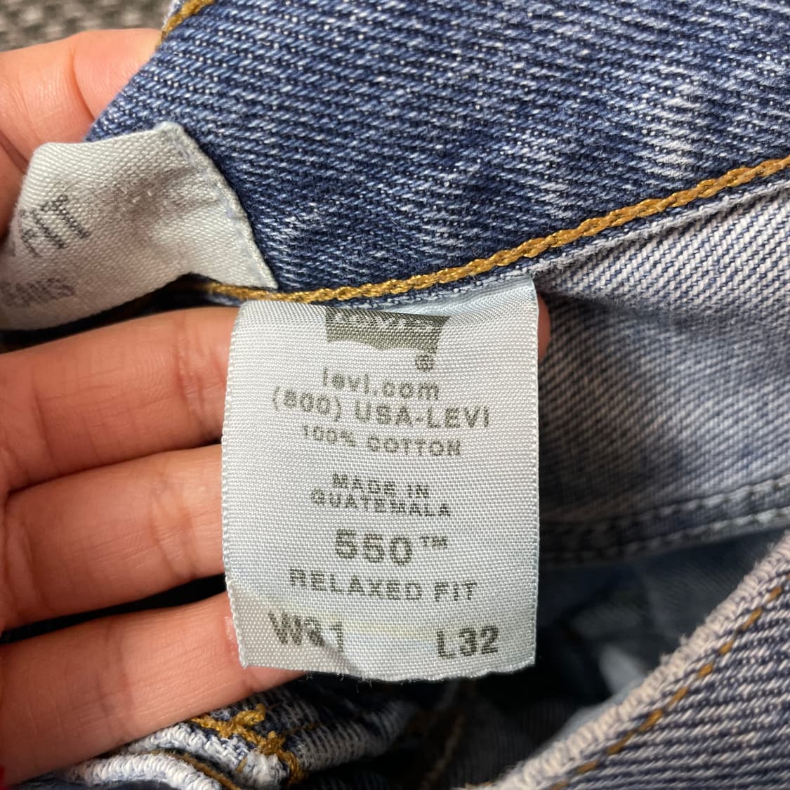 (31) 리바이스 550 31X32 릴렉스드핏 중청 데님 팬츠 상품이미지6