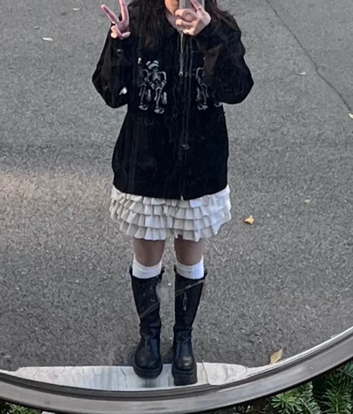 나이스고스트클럽 니트 집업 (르세라핌 채원 착용) 상품이미지5