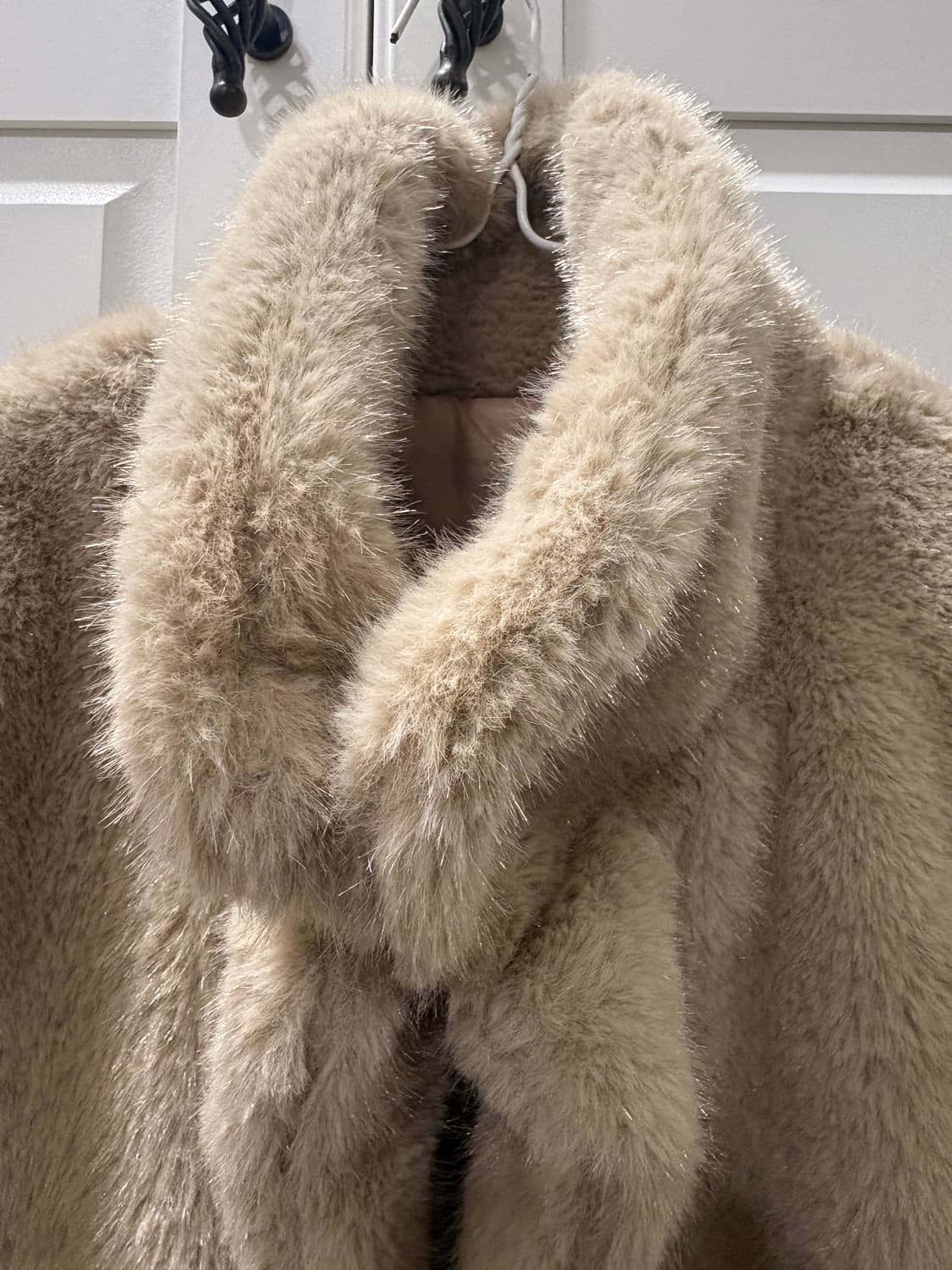 베이지 하이넥 퍼자켓 상품이미지2