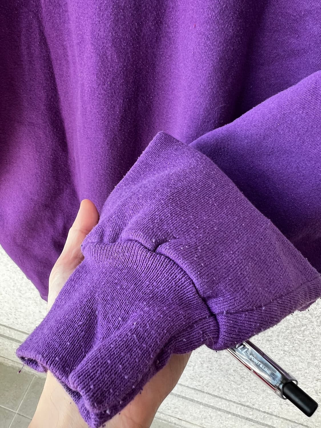 90's 러셀 애슬레틱 빈티지 블링크 스웻셔츠 L 퍼플 보라색 상품이미지4