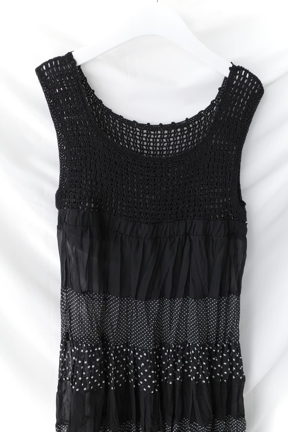 dot layered sleeveless one-piece 상품이미지4