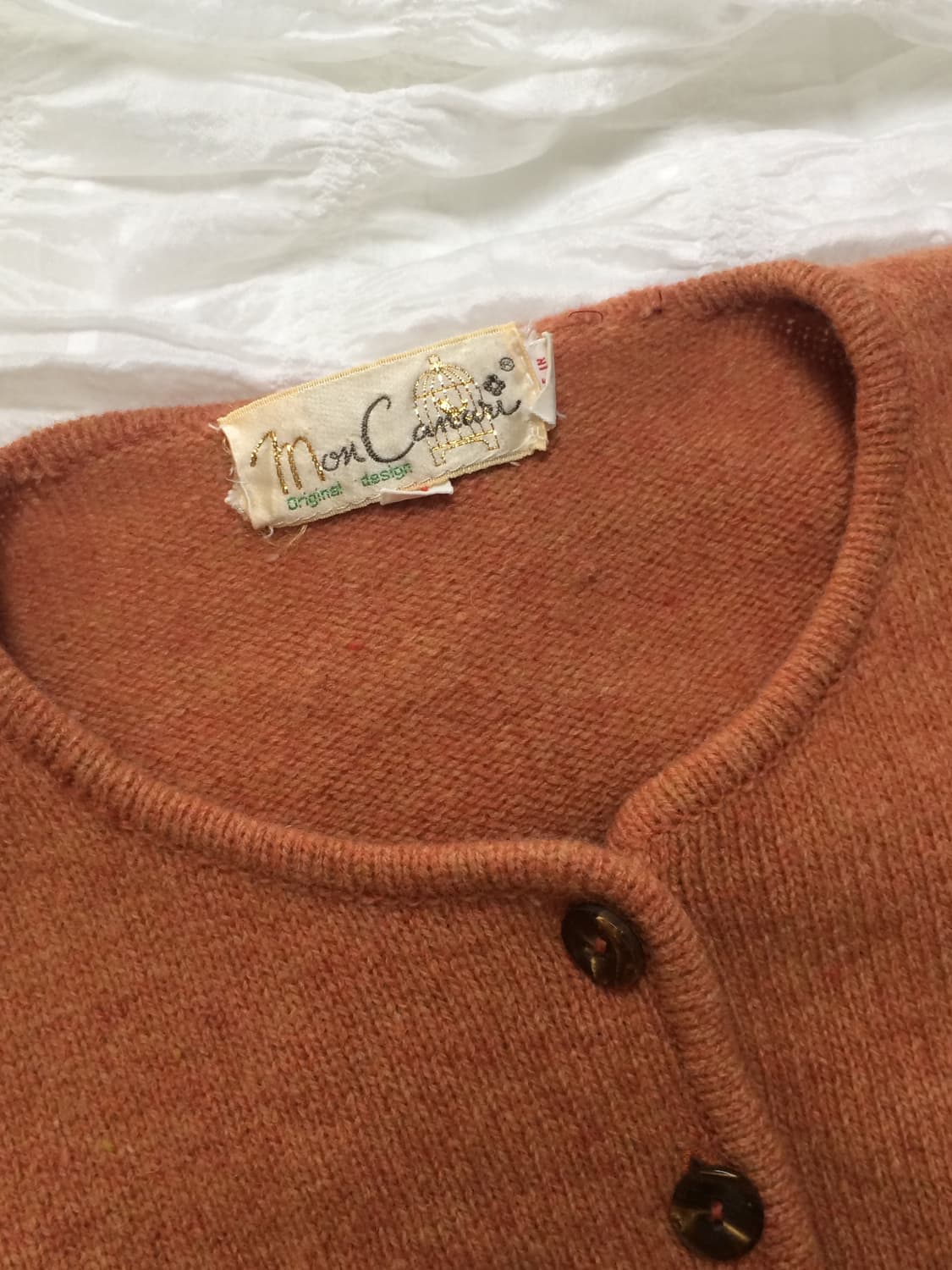 빈티지 반팔 니트 가디건 상품이미지10