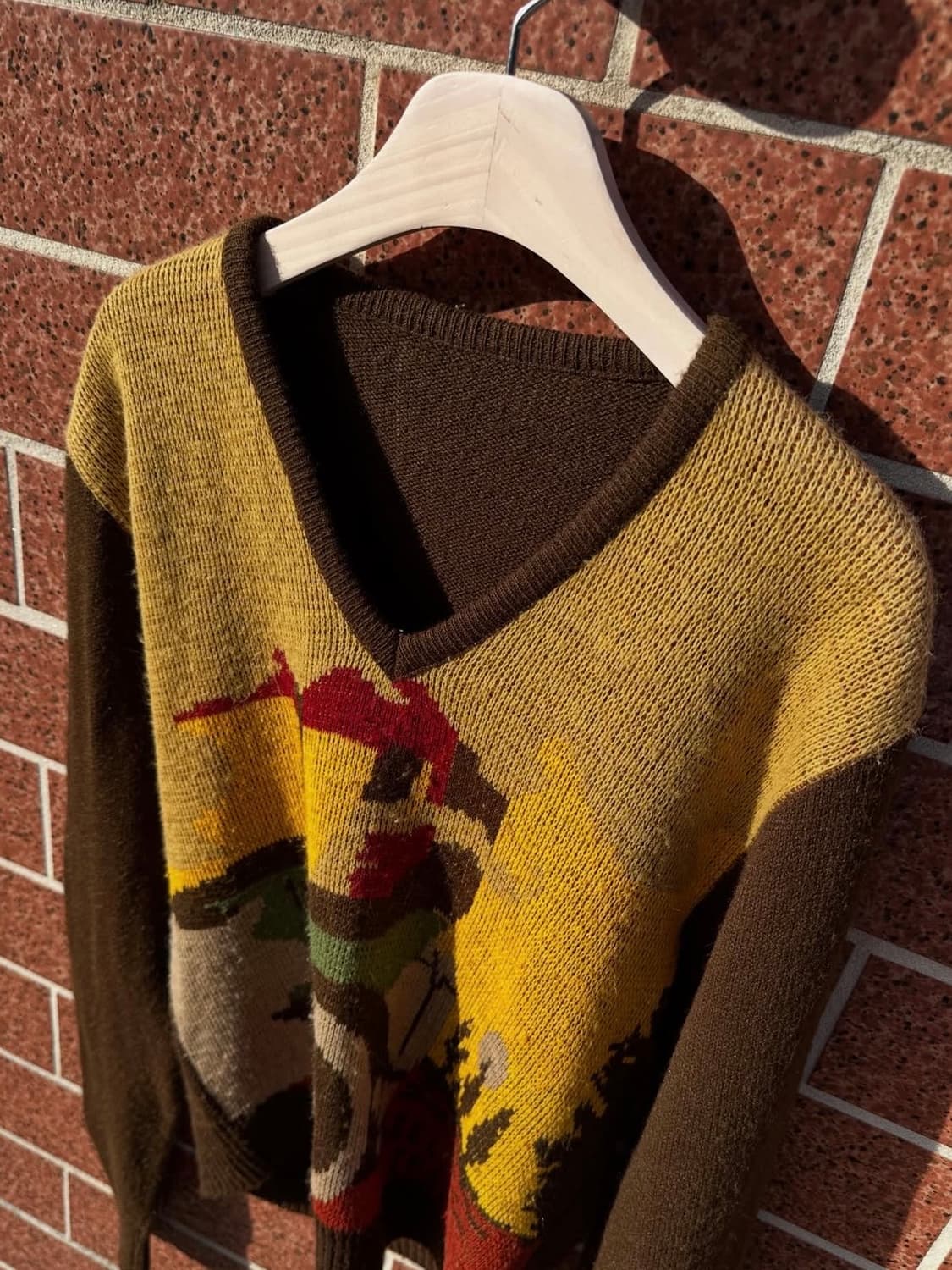 70‘s Lord clayton v-neck knit sweater 상품이미지1