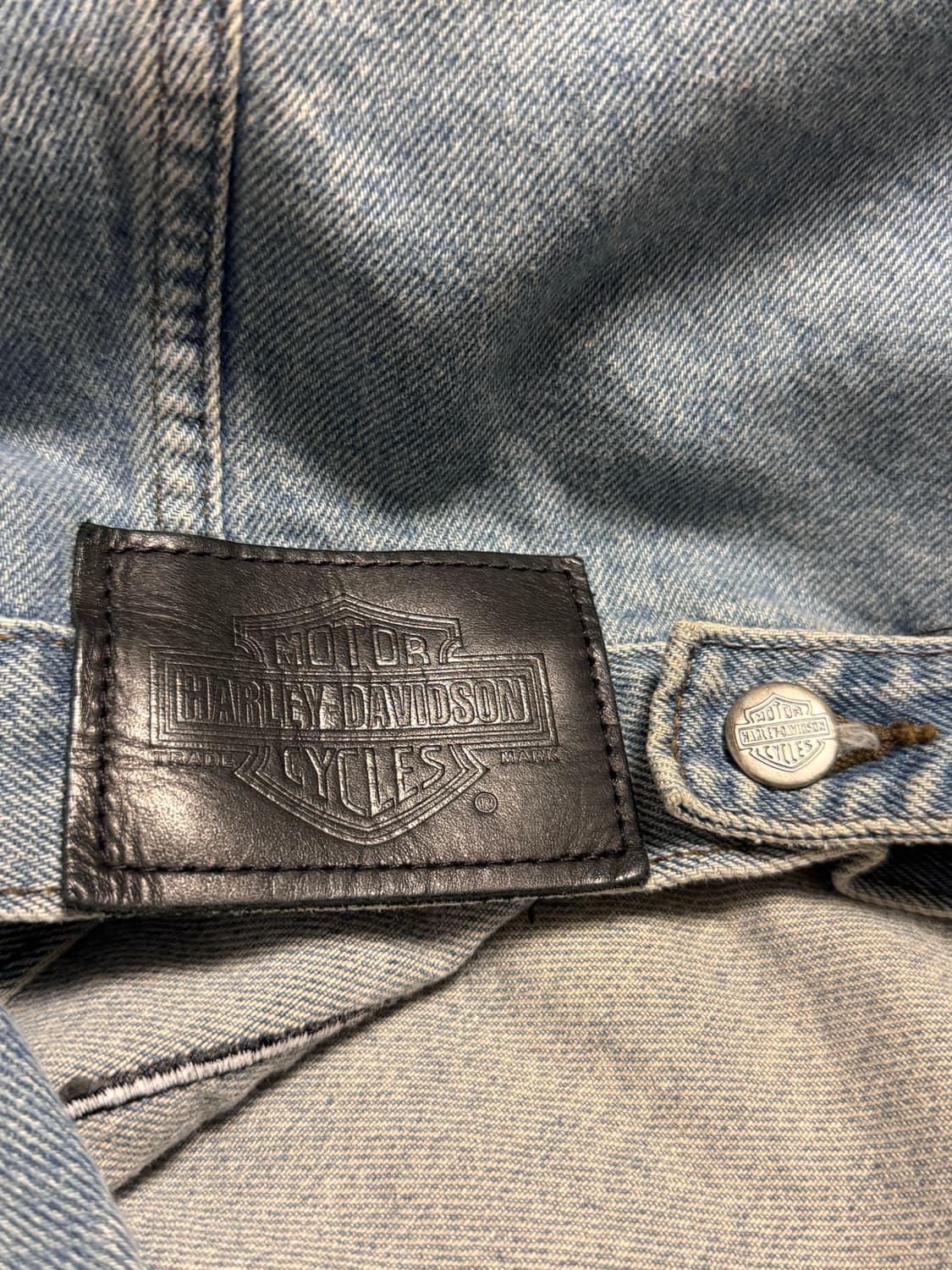 90‘s 할리데이비슨 데님 트러커 자켓 상품이미지5