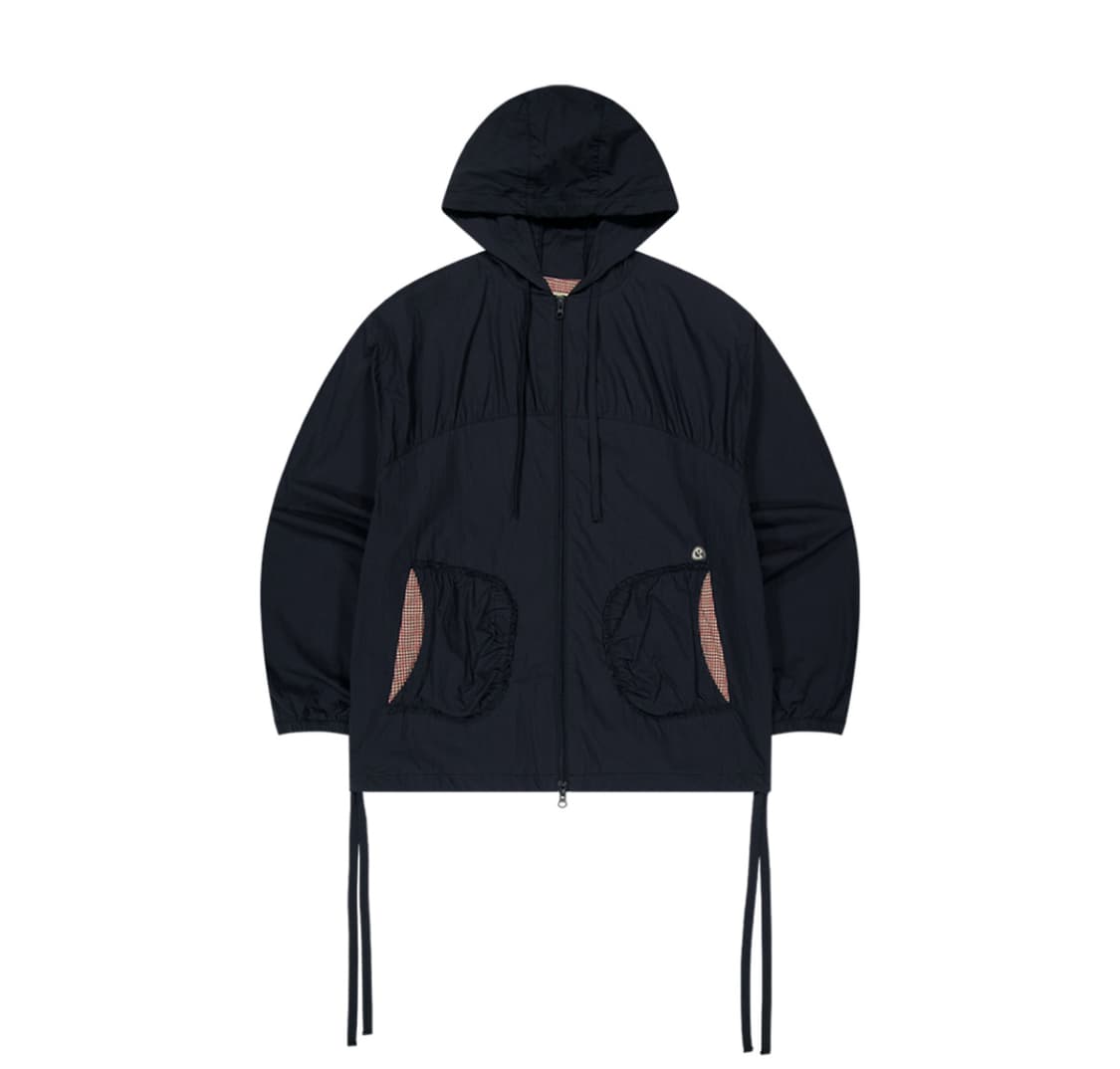 코이세이오 체크 링클스 윈드 브레이커 네이비 2 상품이미지1