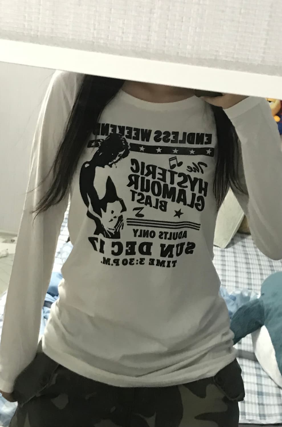 (무배)히스테릭글래머 화이트 롱슬리브 상품이미지2
