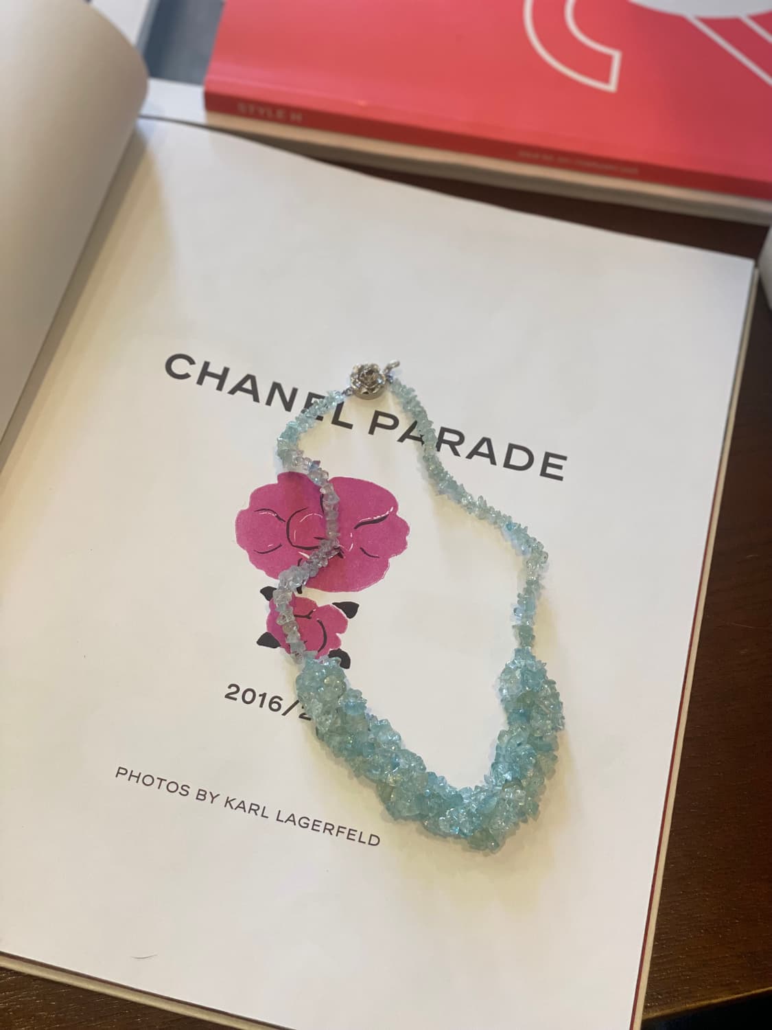 빈티지 아쿠아 블루스톤 비즈 목걸이 상품이미지7