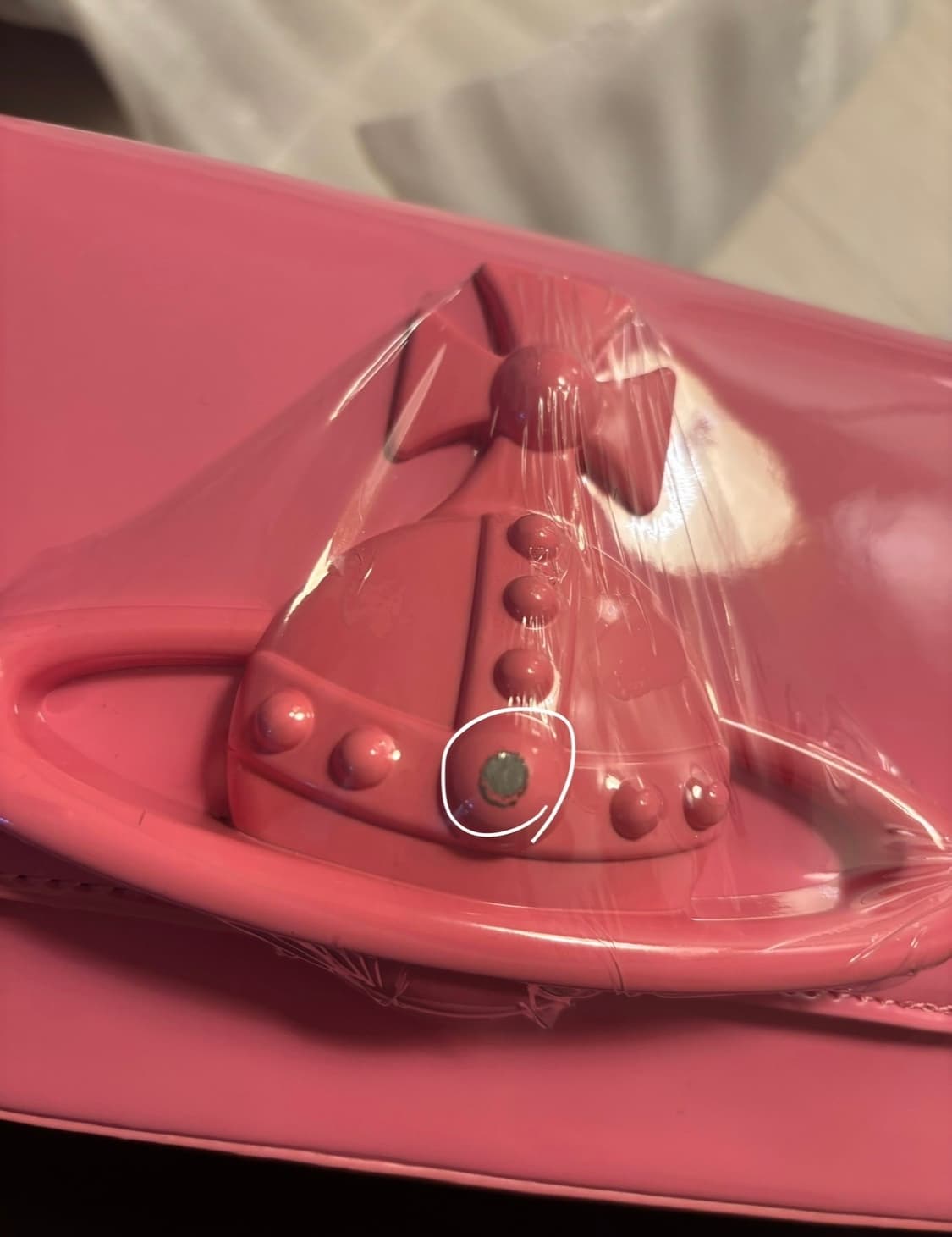 비비안웨스트우드 핑크 헤이즐 미디움 숄더백 상품이미지4