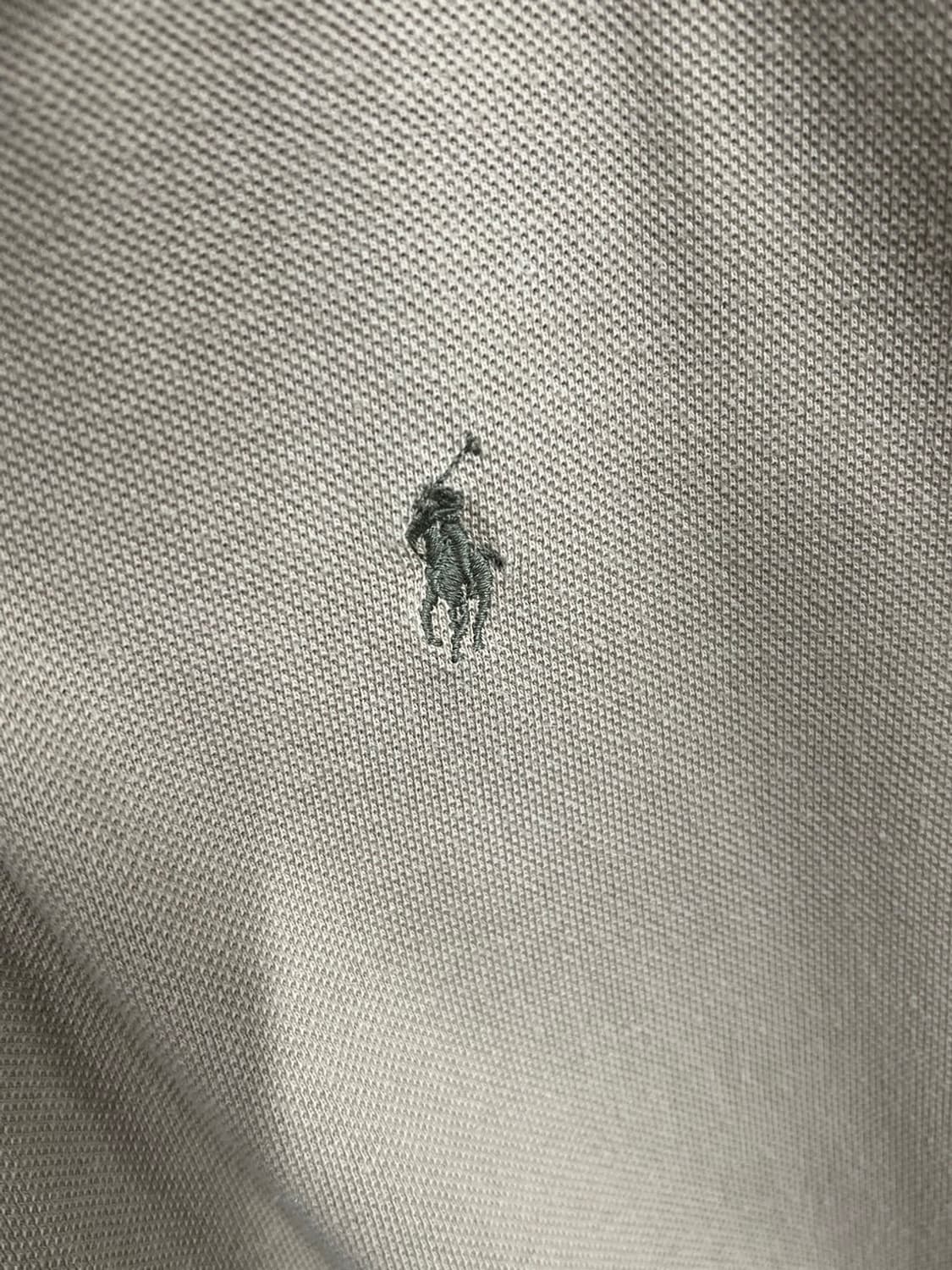 폴로 랄프로렌 카라 베이지 오버핏 반팔 티셔츠 상품이미지5