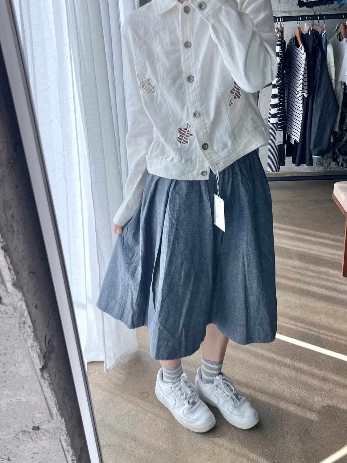 SATNAM 린넨 자켓 화이트 상품이미지7