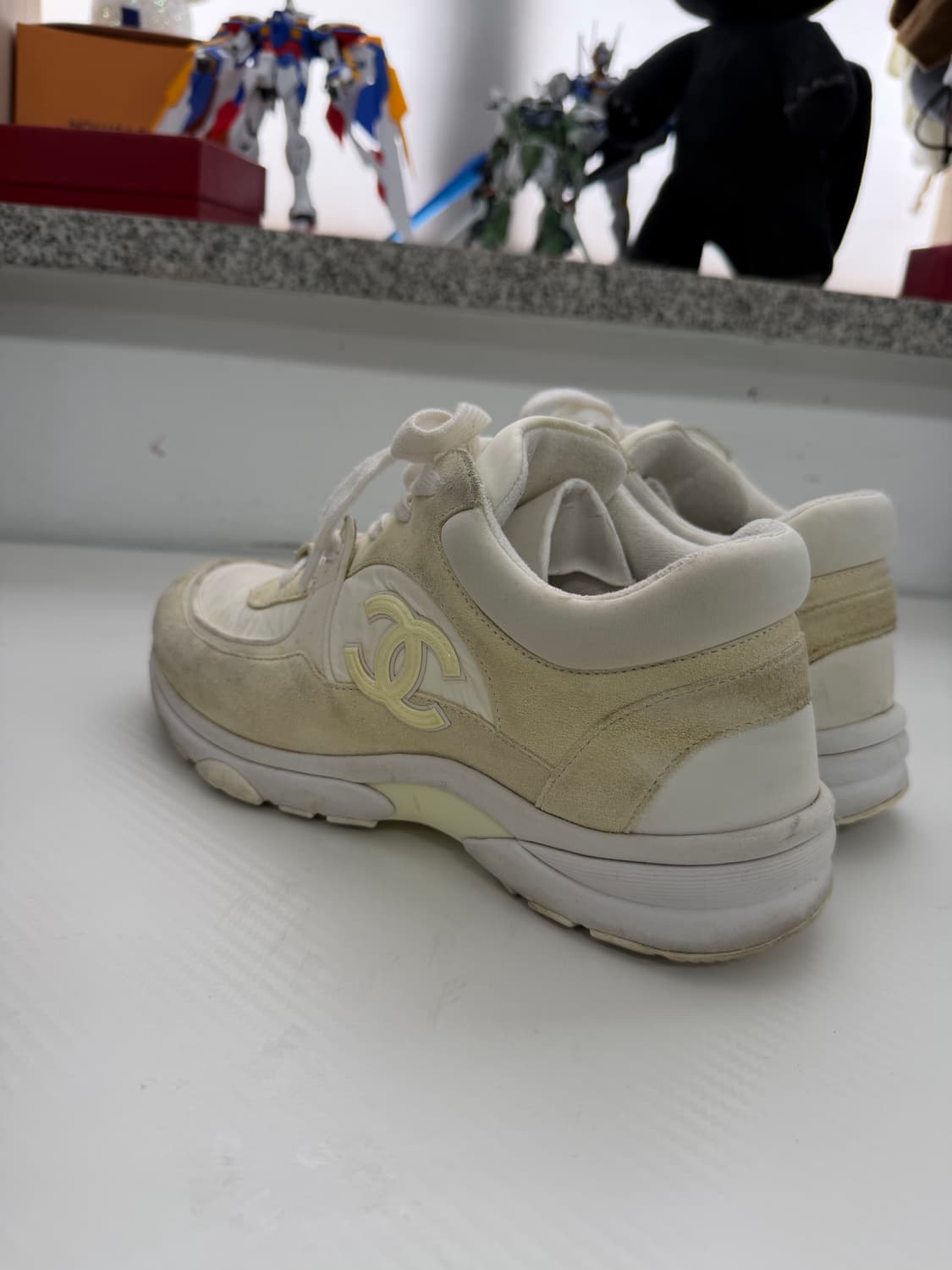 정품) 샤넬 CC로고 크루즈 테니스 스니커즈 36.5  상품이미지7