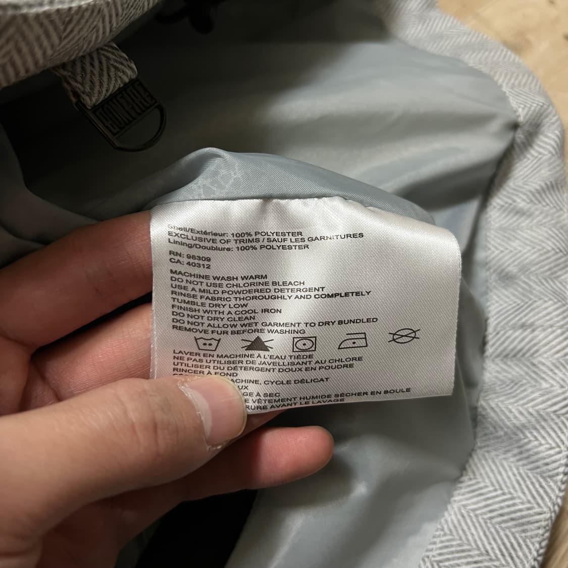 본파이어 여성 스키복 보드복 퍼안감 헤링본 스키점퍼 [그레이] M/95 상품이미지6