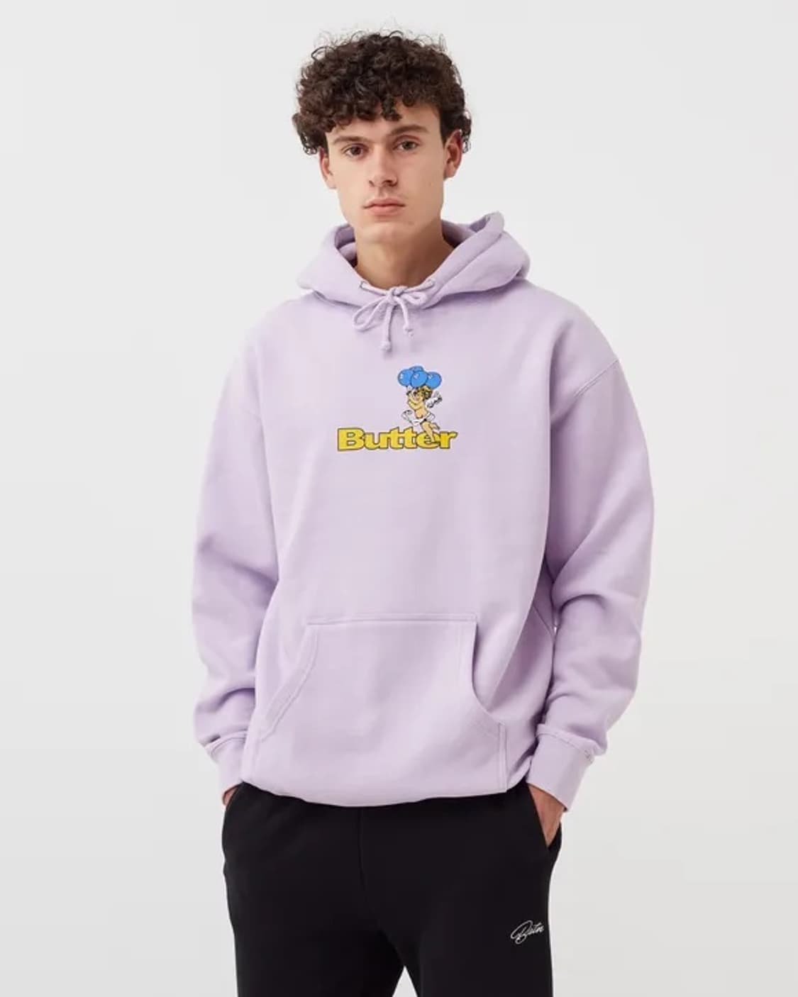 버터굿즈 Butter Goods balloons 로고 후디 퍼플 XL 상품이미지1
