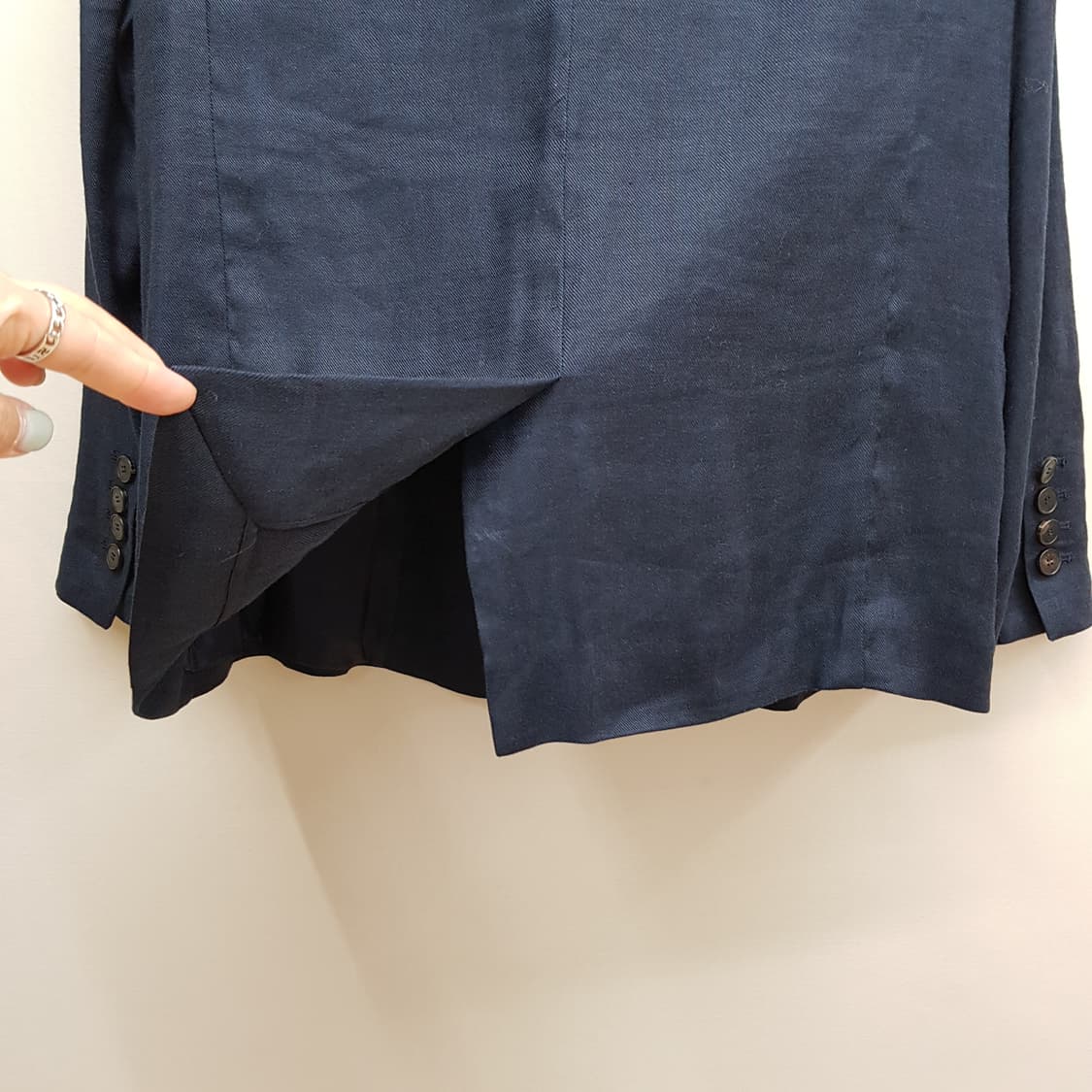 베르니스 2023 린넨 혼방 테일러드 자켓 38사이즈 상품이미지5