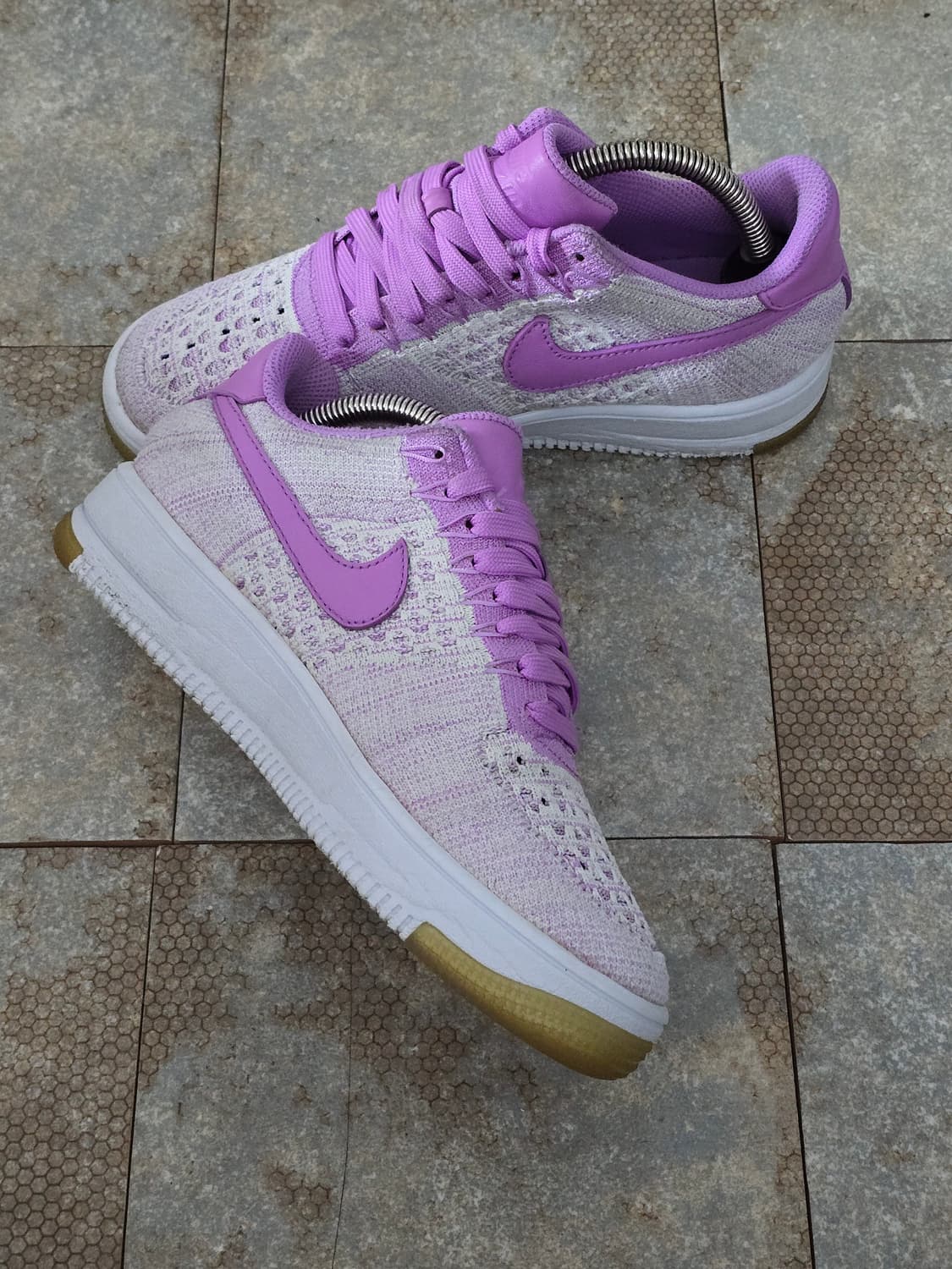 (240)나이키 에어포스 1 플라이니트 푸시아  상품이미지3