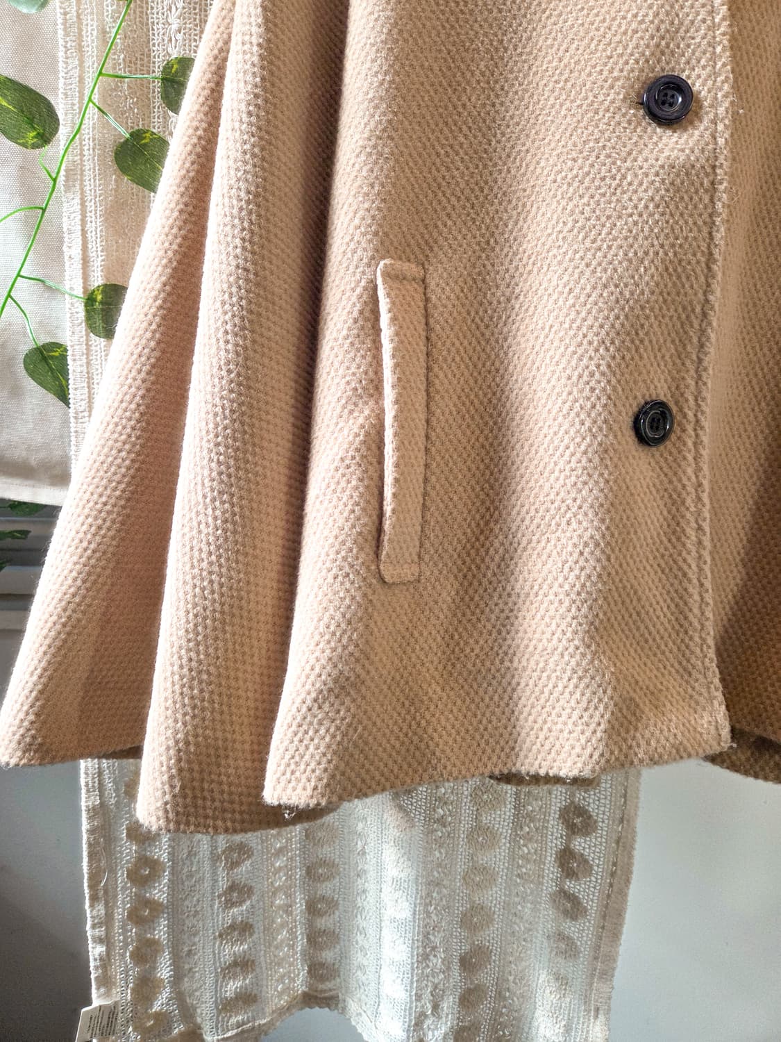 후드 케이프 코트 상품이미지3