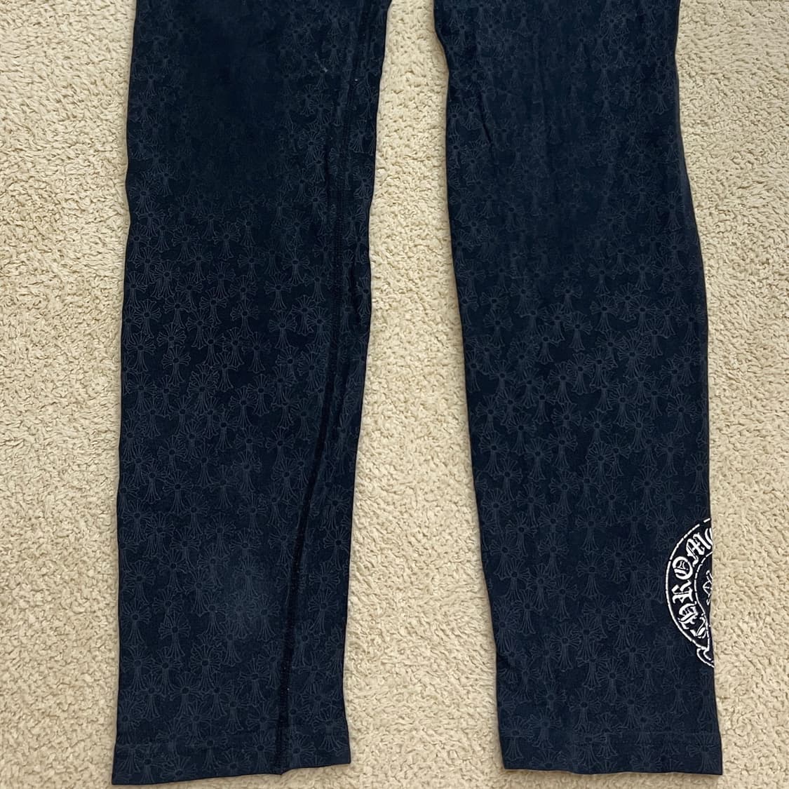 크롬하츠 세메터리 크로스 홀스슈 로고 레깅스 상품이미지2