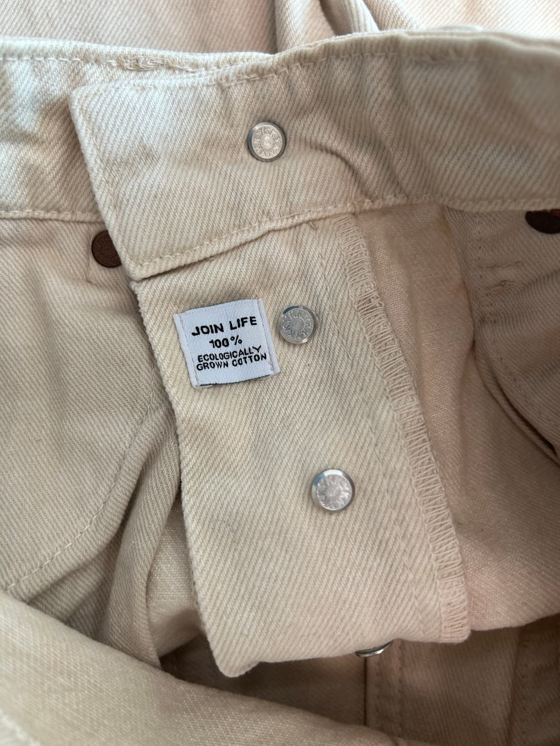 Zara 여성 크림 코튼 팬츠 상품이미지5