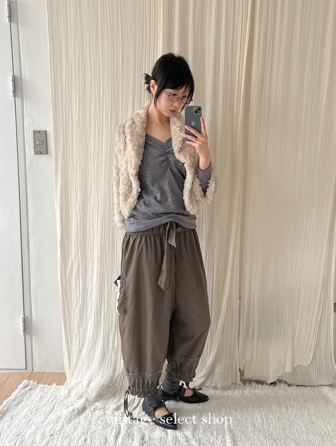 vintage puppy eco fur jacket 상품이미지2