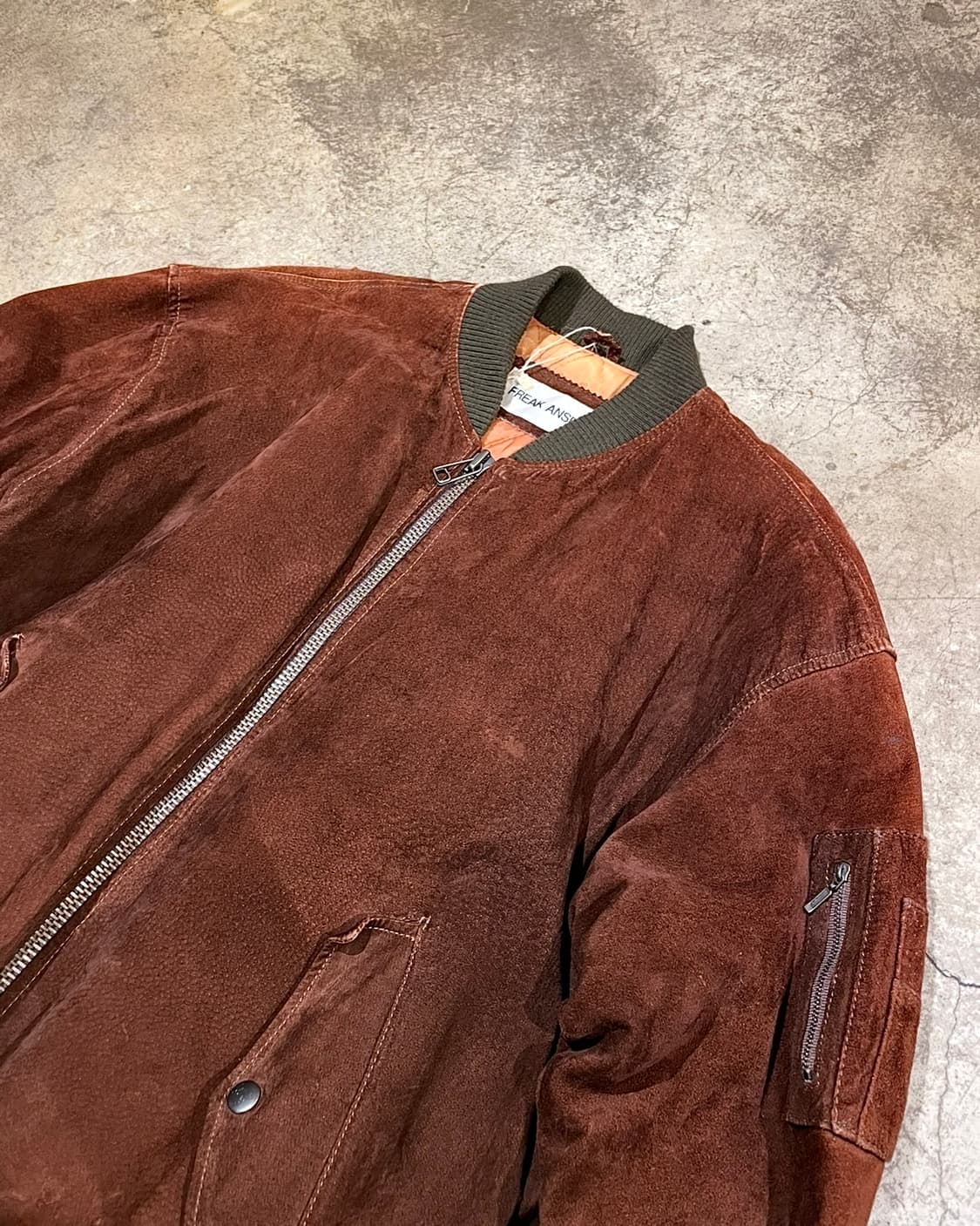 스웨이드 블루종 타입 자켓 (B5109) 상품이미지3