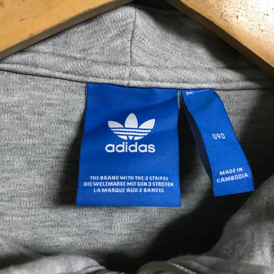 아디다스 면 코튼 반집업후드 상품이미지3