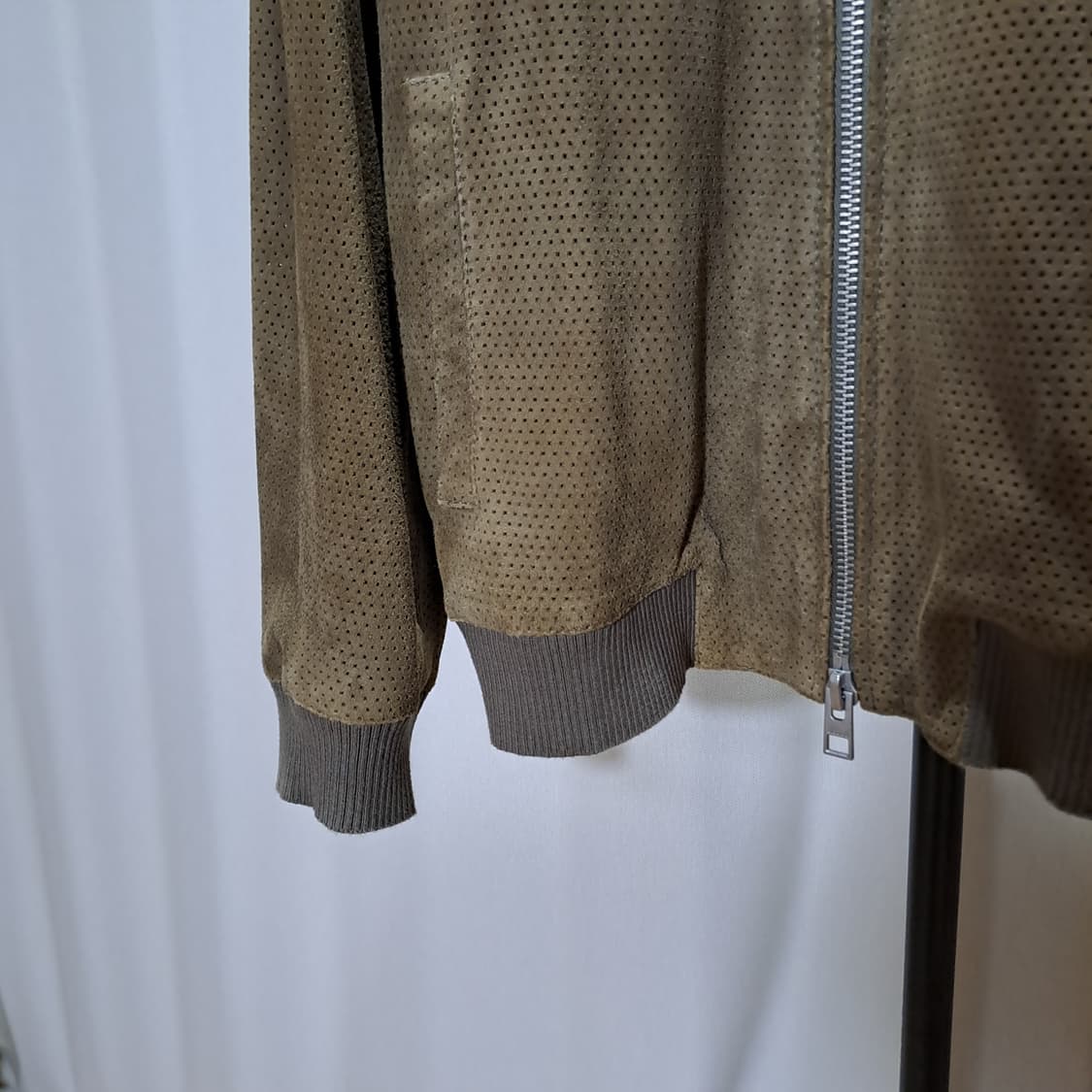 (택포) 올세인츠 고트스킨 펀칭 블루종 95-100 B491 상품이미지4