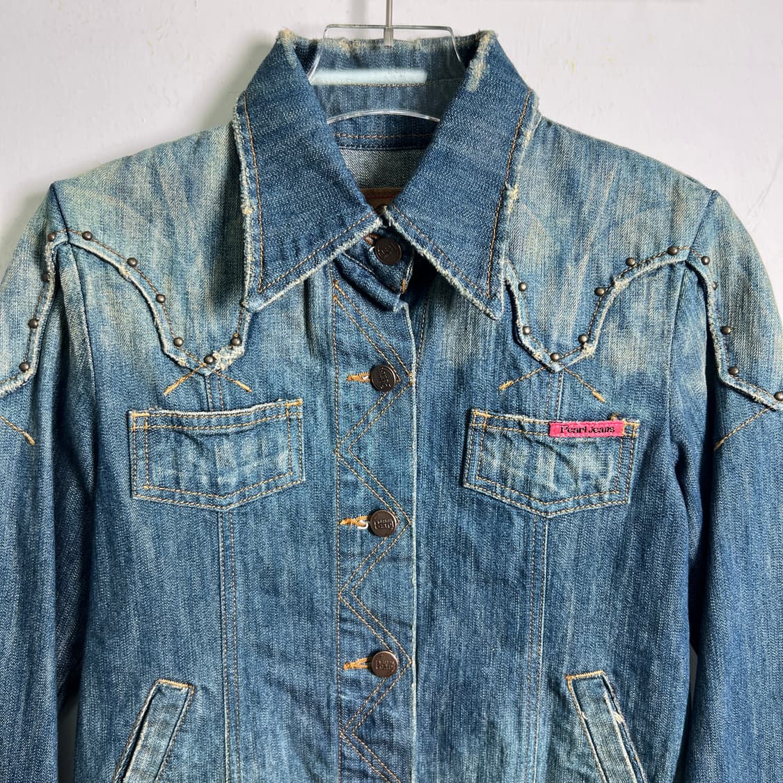 Pearl Jeans 스터드 데님 자켓 M 상품이미지4