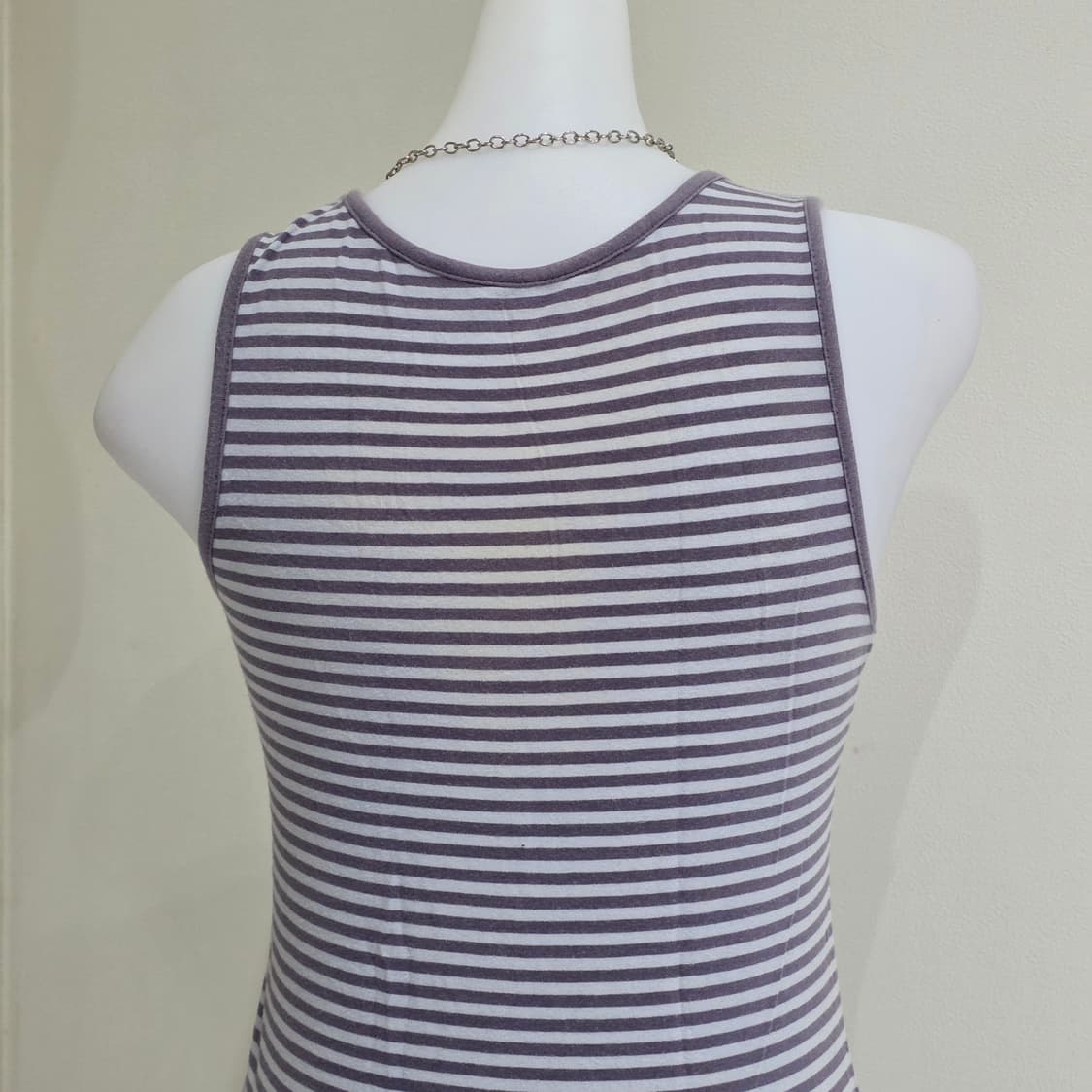 일본빈티지)y2k 오네갸루 모리걸 퍼플레이스 스포티 민소매 나시슬리브리스 상품이미지5