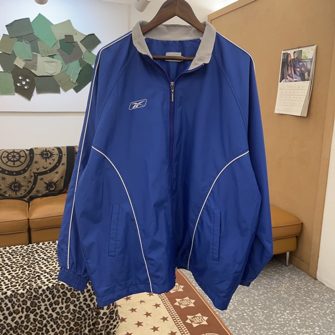 리복 올드스쿨 스포티 오버핏 바람막이 자켓 110 C09310 상품이미지3