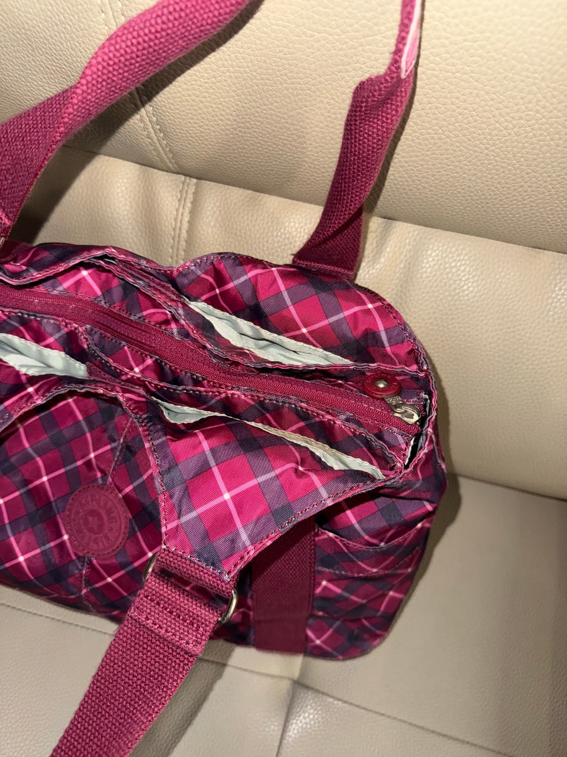 Kipling check pattern shoulder bag 상품이미지4