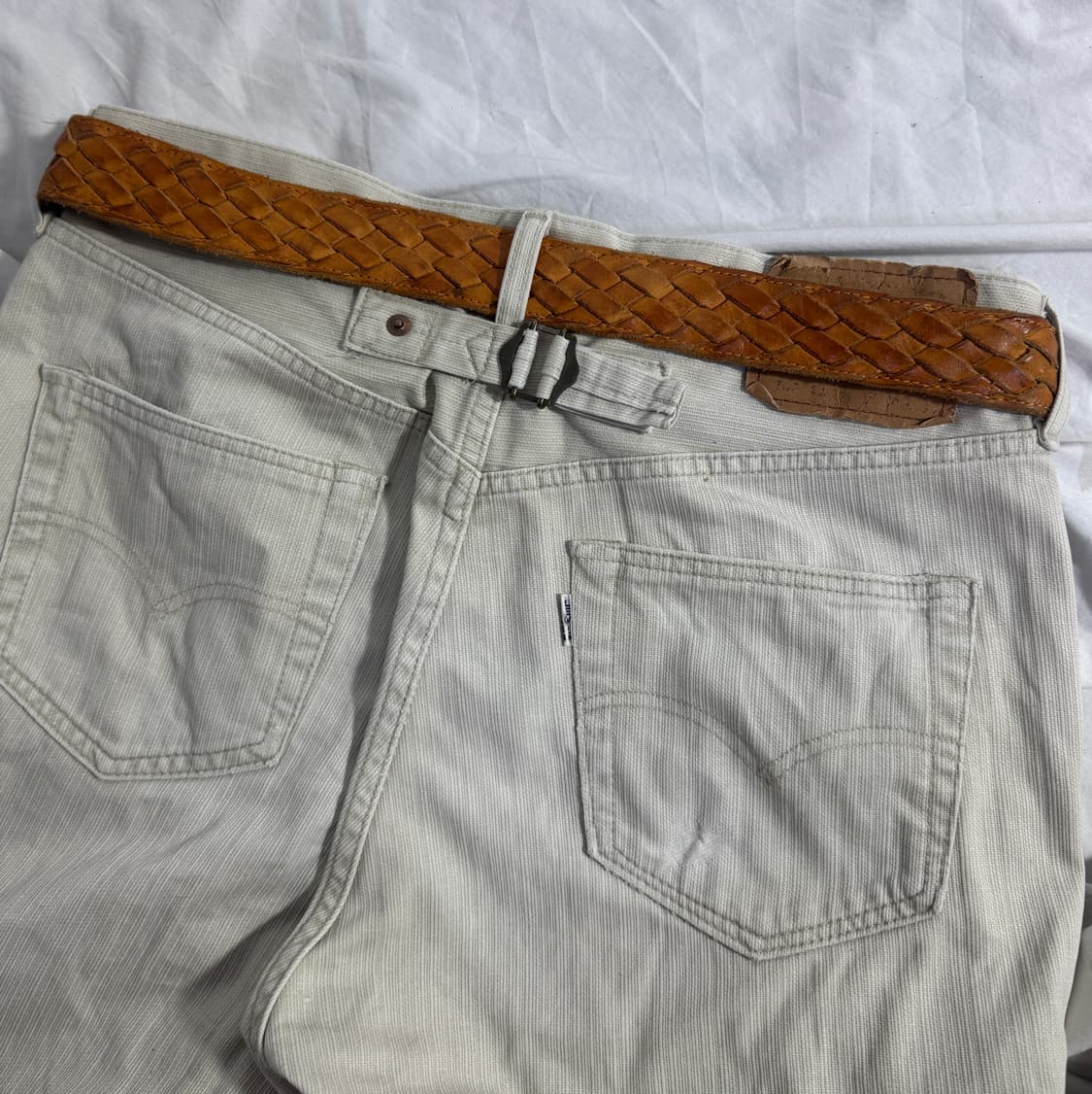 빈티지 위빙 레더 벨트 상품이미지2