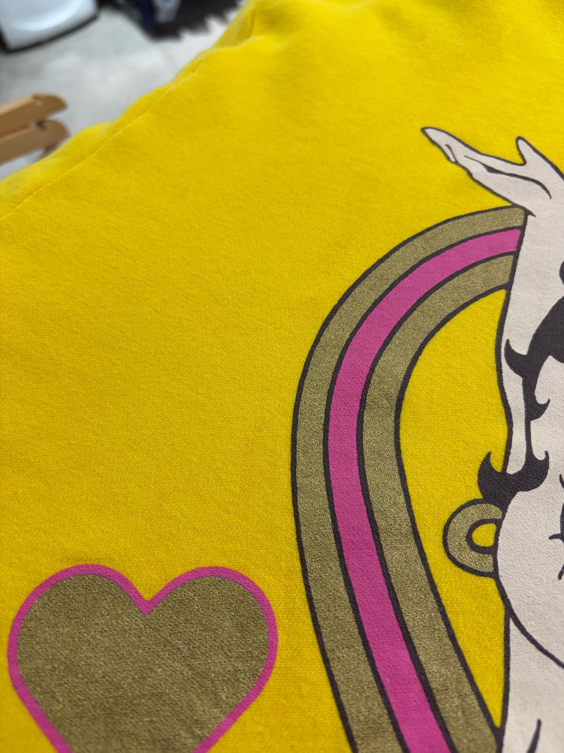 90s betty boop 베티붑 노랑 오버핏 후드티 상품이미지9