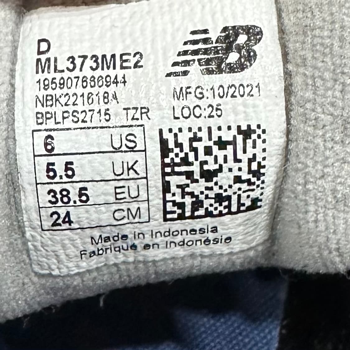 240) 뉴발란스 운동화 여성 여자 신발 ML373 네이비 상품이미지9