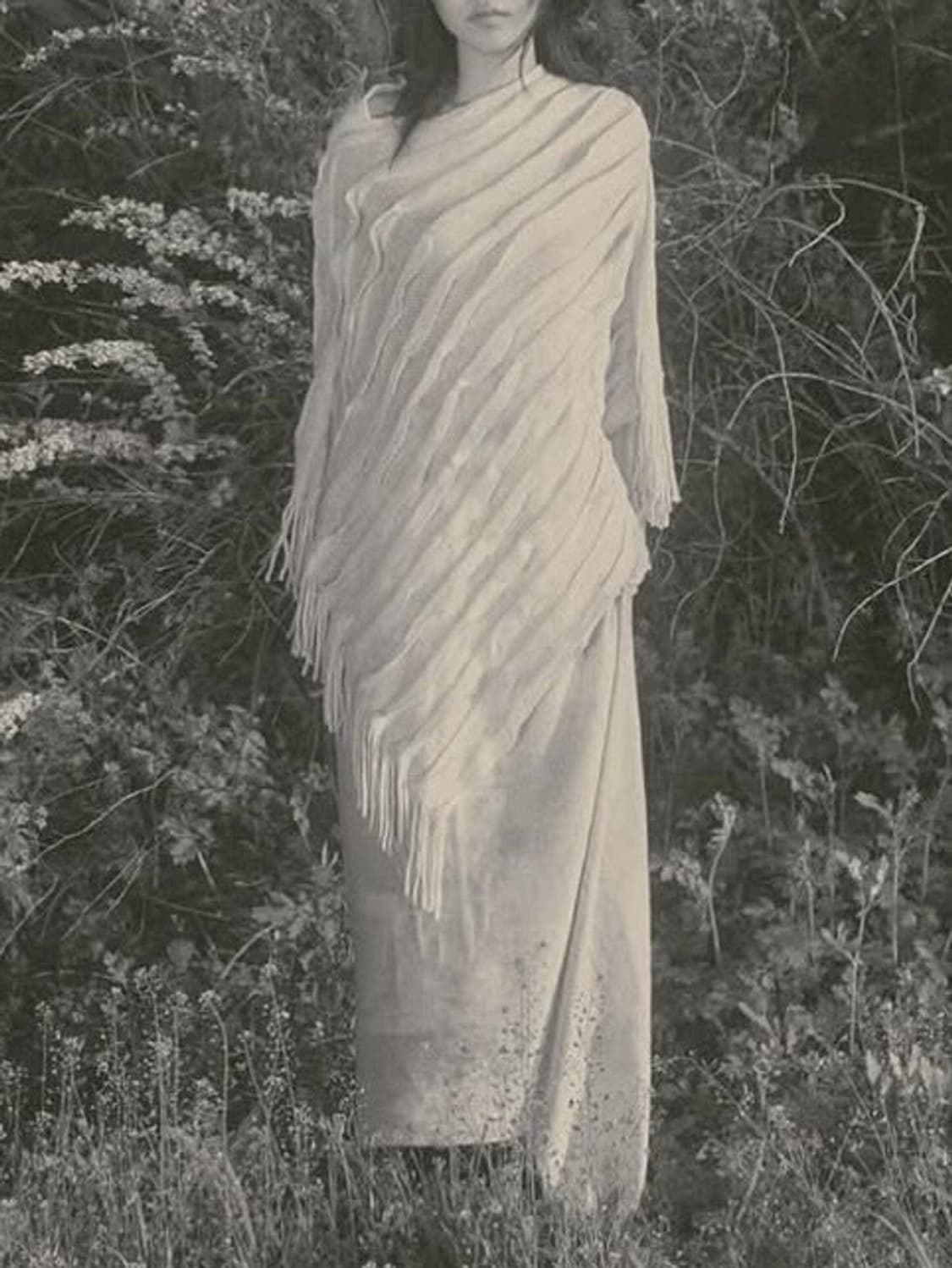 아이보리 니트 숄 상품이미지1