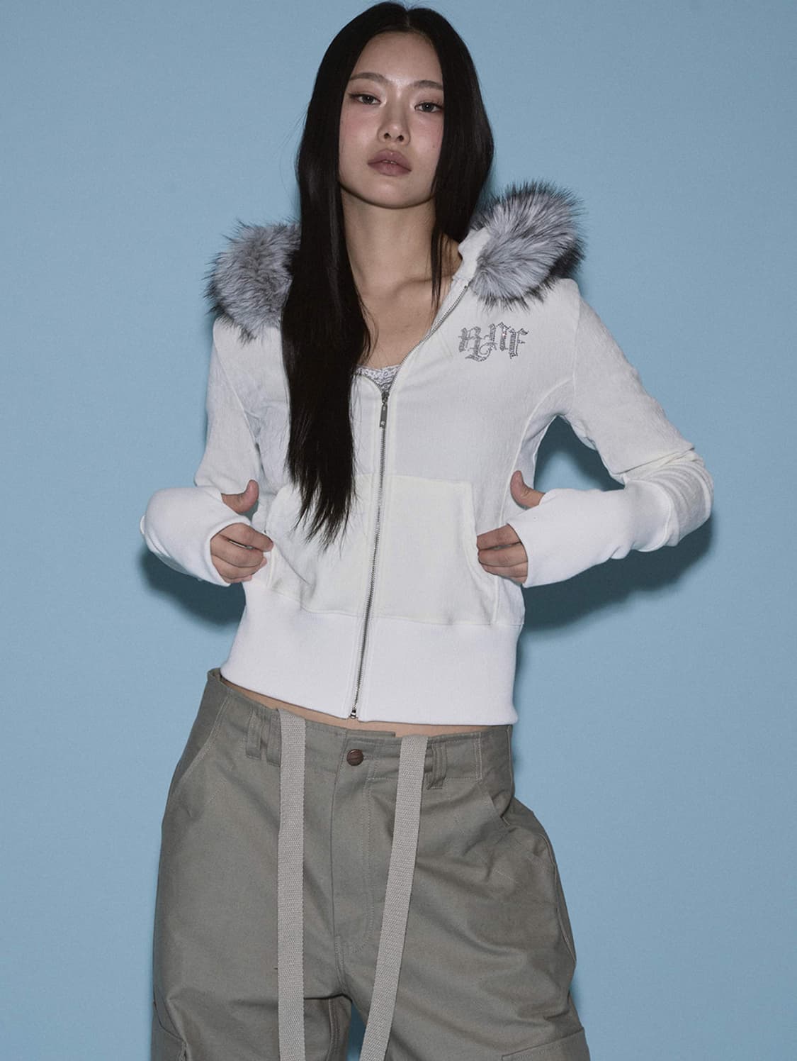 플리즈노팔로우 퍼후디 상품이미지1