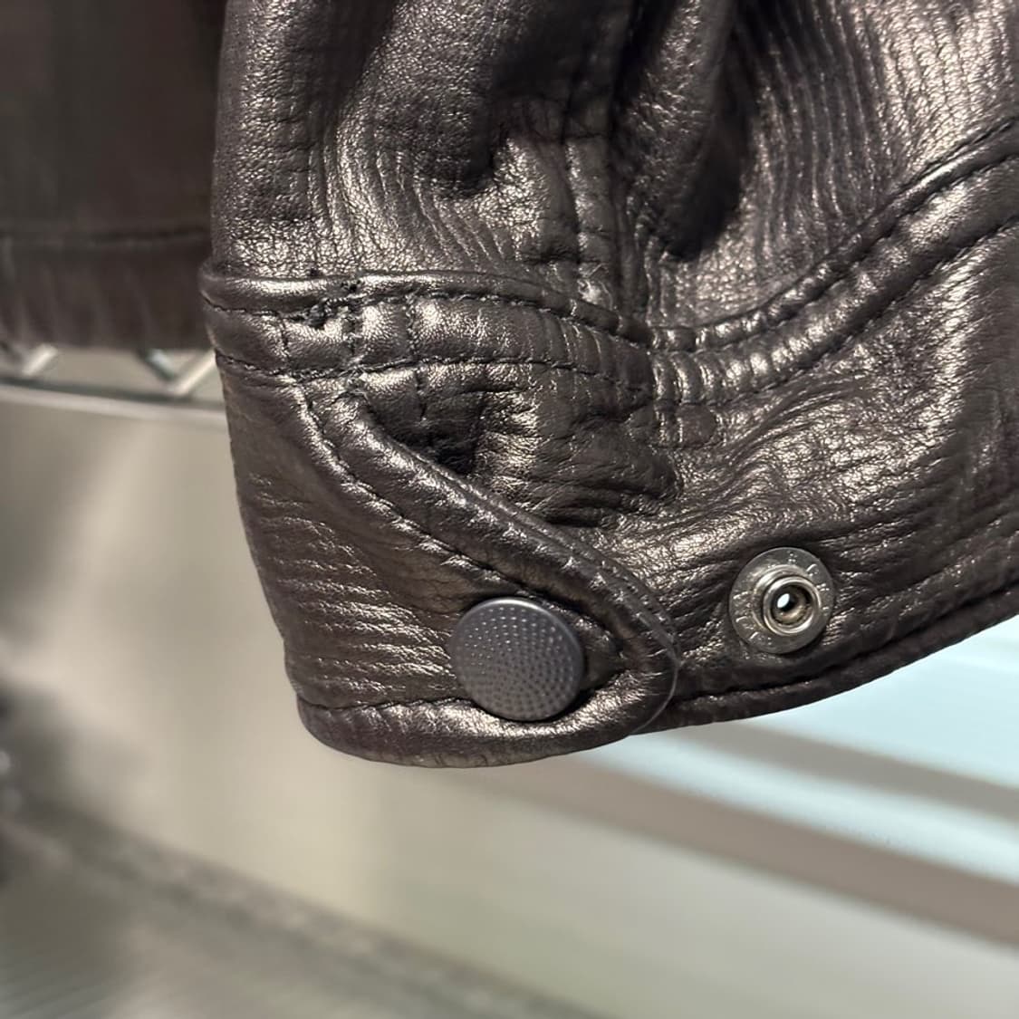 M) sage de cret 사쥬 드 크레 레더 자켓 상품이미지3