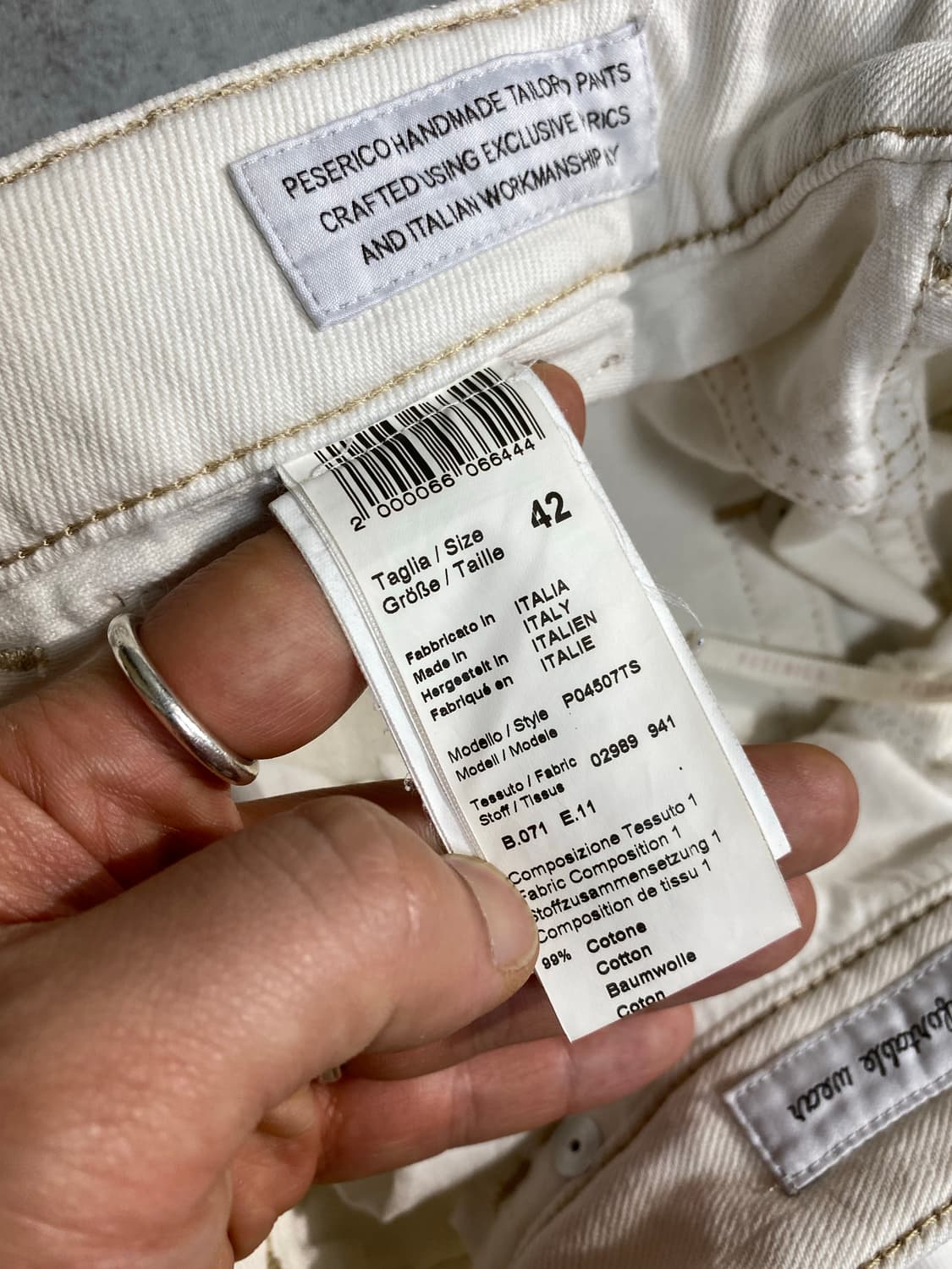 [42] PESERICO 페세리코 이태리 메이드 셀비지 롤업 팬츠 상품이미지9
