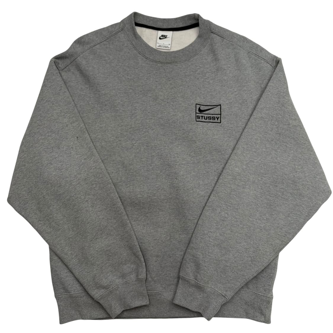 스투시 X 나이키 NRG 그레이 스웻셔츠 S 상품이미지1