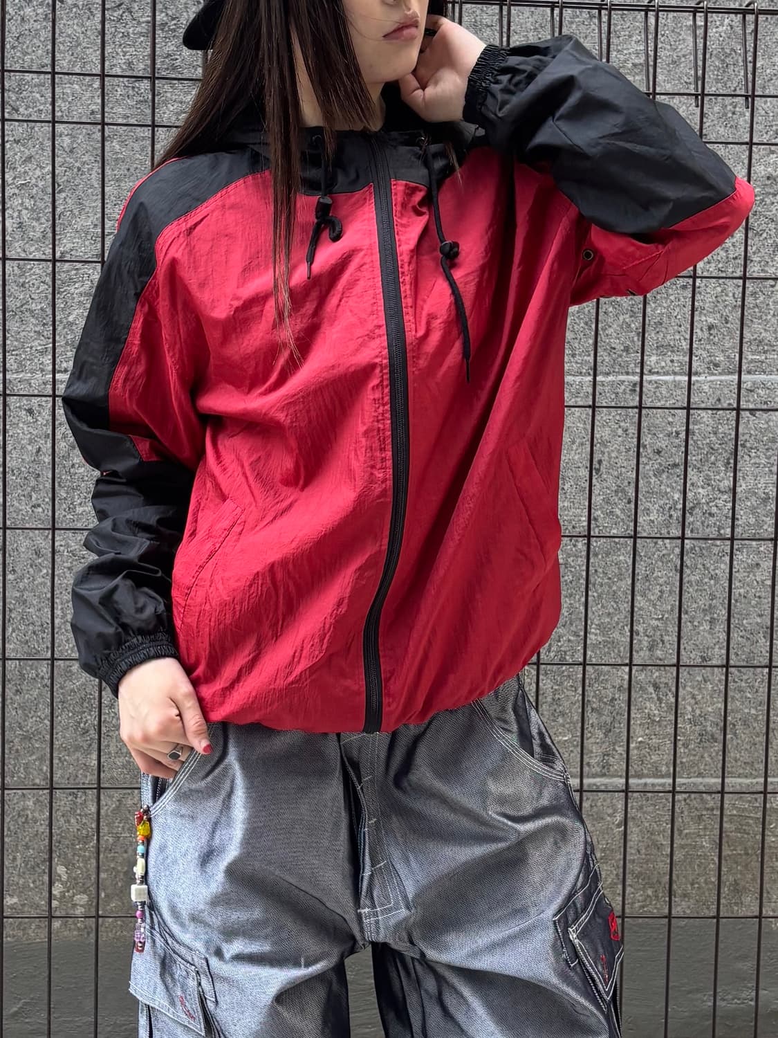 미스치프 배색 바람막이 상품이미지3