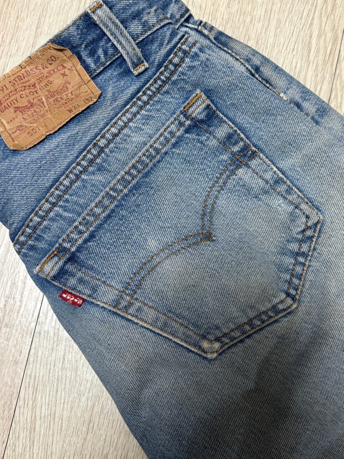 90s Levis Stressed 501 Made in USA 상품이미지6