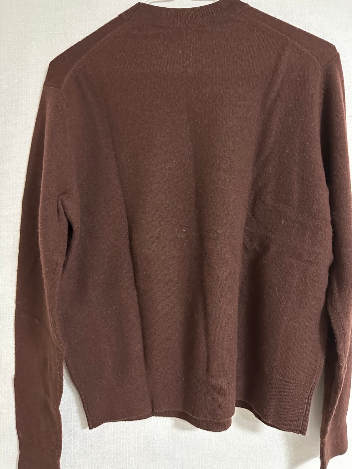 아크네 스튜디오 페이스 패치 브라운 울 니트 XXS 상품이미지4