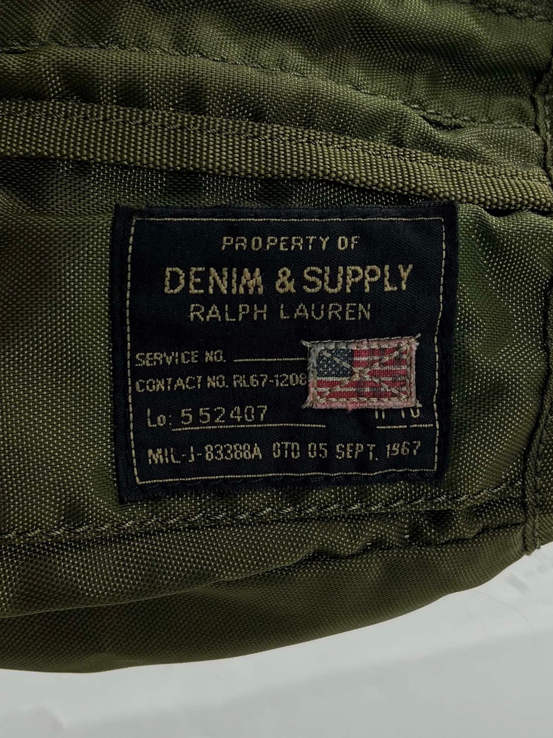 폴로 랄프로렌 에비에이터 올리브드랩 나일론 웨이스트백 크로스백 힙색 상품이미지4