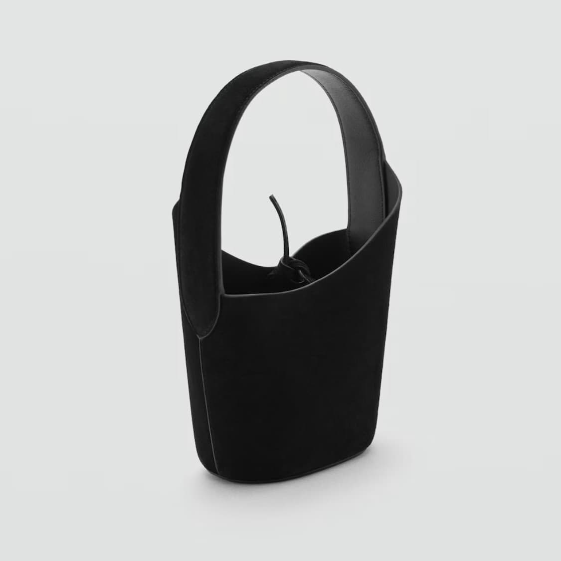 (정가10만9천) Mango 리얼레더 스웨이드 미니백 블랙 상품이미지4