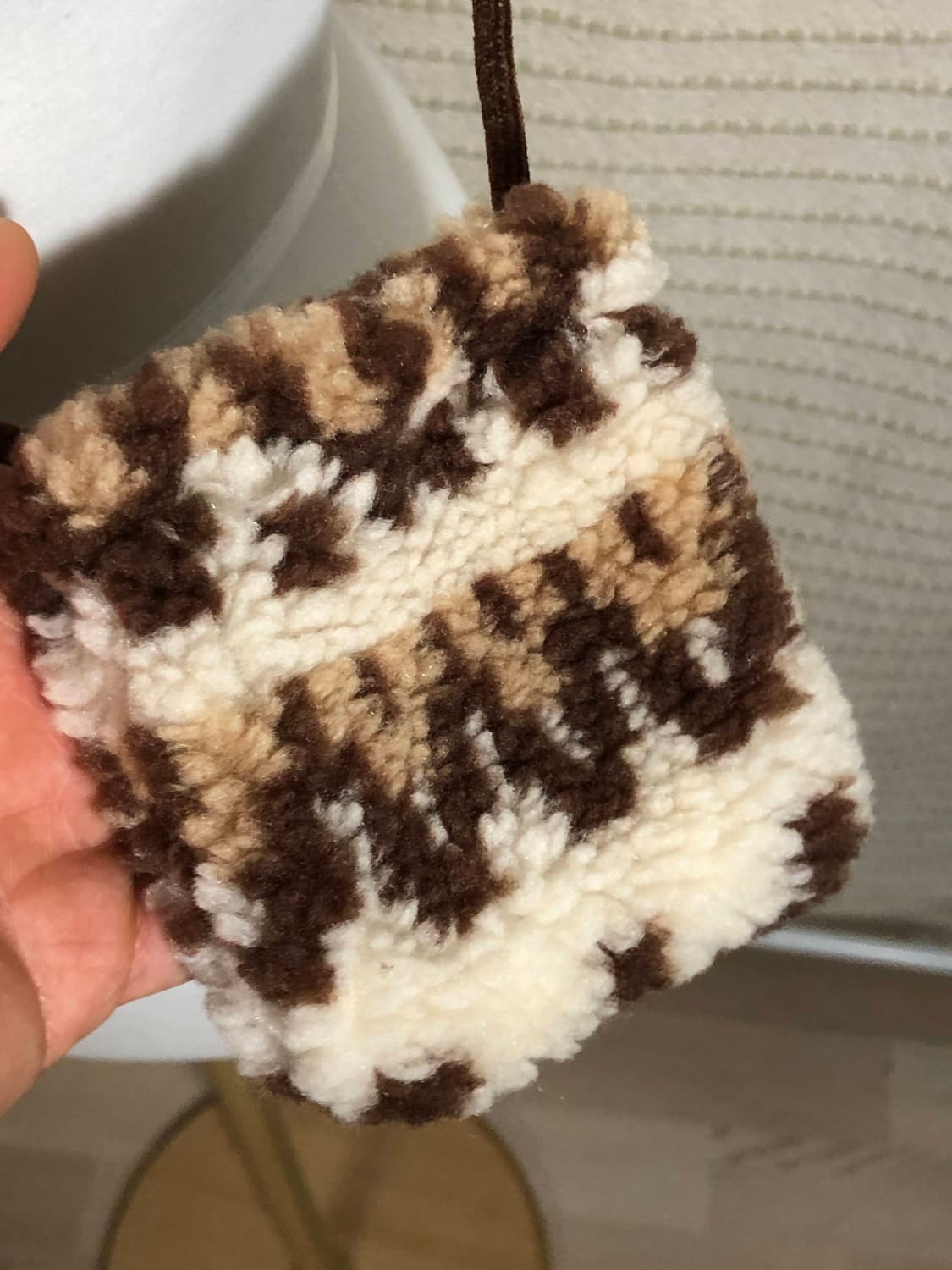 여성용 모리걸 뽀글이 미니 파우치 동전 카드 지갑 상품이미지2