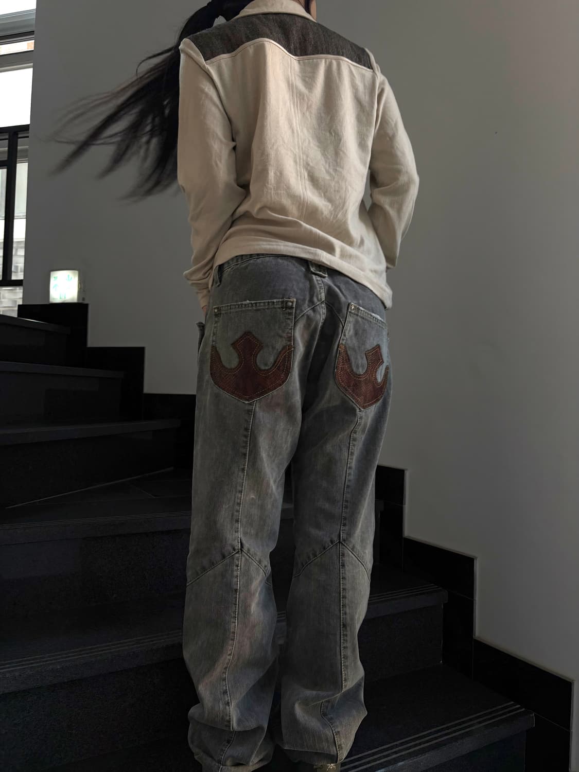 절개 데님 팬츠 상품이미지3