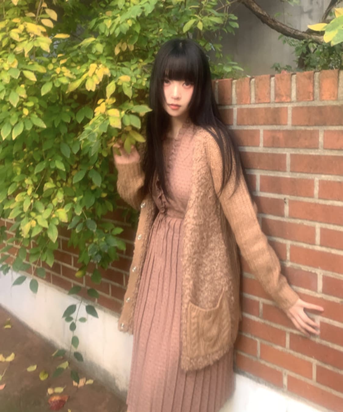 Pompom Soft Pocket Knit Cardigan 상품이미지1