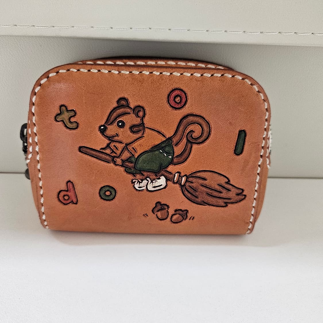 가죽지갑 공방가죽 핸드메이드 다람쥐 상품이미지1