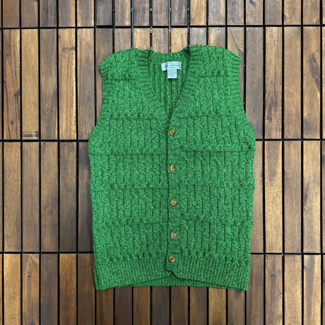 90s 에어 캐나다 승무원 니트 조끼 (M)   상품이미지1